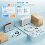 ROVSUN 18000 BTU Ducted Split Air Conditioner with Inverter & Wired Controller, 23 SEER2 Concealed Duct Mini Split AC/Heating System with Pre-Charged Condenser, Heat Pump & Installation Kit, 230V