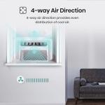 Hisense 14,000 BTU Smart Window Air Conditioner, 3 modes (Cooling, Fan, Dehumidifier), Easy Installation,Ultra Quiet, 2 Years Warranty