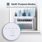 Hisense 14,000 BTU Smart Window Air Conditioner, 3 modes (Cooling, Fan, Dehumidifier), Easy Installation,Ultra Quiet, 2 Years Warranty