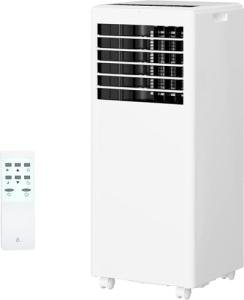8000 BTU Portable Air Conditioner, Quiet AC Unit for Bedroom w/Remote Control & 24H Timer, 3 in-1 Air Conditioner with Fan & Dehumidifier, Ideal Portable AC for Room up to 350 sq.ft.(15x20 ft²)