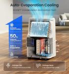 KOVIET 12000 BTU Portable Air Conditioners, 6-IN-1 Wi-Fi Smart AC Unit with APP & Voice & Remote Control, Auto-Evaporation, Quiet Cooling, 24H Timer, Dehumidifier, Fan, Window Kit Included, White