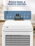 8,000 BTU Portable Air Conditioners, Quiet Portable Cooling AC Unit Up to 350 Sq.Ft. with Dehumidifier, 24H Timer, Sleep Modes, 3 in-1 AC Unit with Remote Control, for Bedroom, Room, Office,Apartment