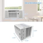 Bonnlo 6000BTU Window AC with Remote and Timer