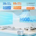 ROVSUN 18000 BTU Smart Mini Split AC/Heating System