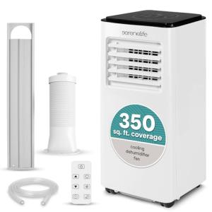 SereneLife 8000 BTU Portable Air Conditioner, Cool & Dehumidify