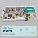 SereneLife 8000 BTU Portable Air Conditioner, Cool & Dehumidify