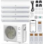 Smart 4 Zone Ductless Mini Split AC System