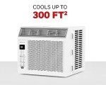 Honeywell 6,000 BTU Digital Window Air Conditioner, Remote, 4 Modes, Eco, 250 sq ft Coverage