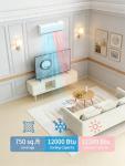 Energy Efficient Mini Split AC and Heater, 12,000 BTU