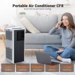 8000 BTU Portable 3-In-1 Air Conditioner Unit