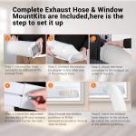 8000 BTU Portable 3-In-1 Air Conditioner Unit