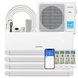 COSTWAY 36K Mini Split Air Conditioner - 4 Zones