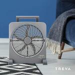 O2COOL Treva 10-inch Rechargeable Portable Fan