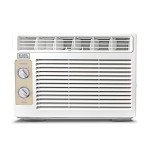 BLACK+DECKER Window Air Conditioner 5000 BTU, AC Window Unit Cools Up to 150 Square Feet, Window AC Unit with Mechanical Controls, Manual Fan Only and Cool Settings, BD05MWT6, White