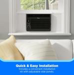 MIDEA 6K (6,000) BTU Window Air Conditioner w/ComfortSense Remote, 250 sq ft, 3 Cooling modes and 3 fan speeds - MAW06R1WBL-T