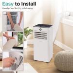 SereneLife 8000 BTU Portable Air Conditioner, Small AC Unit with Dehumidifier and Fan, Mini AC Unit with 350 Sq. Ft. Coverage, Timer Settings Up to 24 Hours and Window Mount Kit for Room