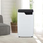 12000 BTU Portable Air Conditioner, Cools Rooms Up to 550 Sq.Ft, 3-in-1 Function with Cooling, 3 Fan Speeds & Remote Control, 24h Timer for Customized Use, Ultra-Quiet Operation, Sleek White and Black