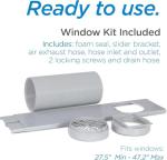 BLACK+DECKER 8,000 BTU Portable Air Conditioner with Wifi & Remote Control, 3-1-in AC, Fan & Dehumidifier, with App, Alexa & Google Assistant, Window Kit