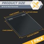 Flamorrow Air Conditioner Thermostat Panel Protection Cover, 4.7" x 5" Wall Panel Protector AC Controller Cover Panel, Anti-Touch Central Ac Protection Cover for Air Conditioning Panel, Acrylic