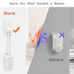 DIGITEN Wireless Thermostat Outlet Temperature Controlled Outlet with Power Cord for Heating and Cooling, Remote Control Plug in Thermostat 1800w for Space Heater, Fan, AC