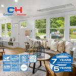 Cooper & Hunter 55,000 BTU 3-Zone Ductless Mini Split Air Conditioner & Heat Pump – 18K+18K+18K 1-Way Ceiling Cassette Air Handlers – 21.3 SEER2 – 25FT Installation Kits – 230V