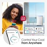 LG 10000 BTU SACC(14000 ASHRAE) Portable Air Conditioners [2023 New, Dual Inverter] Cools 450 Sqft Ultra Quiet & Easy Install WiFi App Medium & Large Room Air Conditioner AC Unit Home White LP1022FVSM