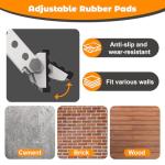 No Drilling Air Conditioner Support Bracket, Adjustable Window AC Bracket Fits Single & Double-Hung Windows, Heavy Duty Steel Holds Up to 220lbs for 5000-24000 BTU Units