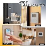 Flamorrow Air Conditioner Thermostat Panel Protection Cover, 4.7" x 5" Wall Panel Protector AC Controller Cover Panel, Anti-Touch Central Ac Protection Cover for Air Conditioning Panel, Acrylic