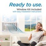 BLACK+DECKER Window Air Conditioner 5000 BTU, AC Window Unit Cools Up to 150 Square Feet, Window AC Unit with Mechanical Controls, Manual Fan Only and Cool Settings, BD05MWT6, White