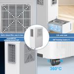 Portable Air Conditioner, 3-in-1 Portable Air Cooler for Personal Space - Fan, Humidifier, and Cools for 110 Sq Ft, with Remote, for Bedroom Home Office Garage