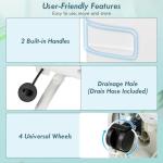 COSTWAY Portable Air Conditioner, 8000 BTU Portable AC Unit with Fan & Dehumidifier, Smart Sleep Mode, 24H Timer, Auto Swing & Window Installation Kit, Cools up to 250 Sq.Ft (8000 BTU)