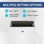 Whynter ARC-1030WN 12000 BTU (10000 BTU SACC) NEX Inverter Dual Hose Cooling Portable Air Conditioner, Dehumidifier, and Fan with Smart Wi-Fi, Up to 500 sq ft in White