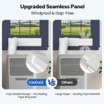 Cestluck Universal Sliding Door AC Vent Kit