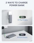 Portable 10000mAh Power Bank with Built-in Cables