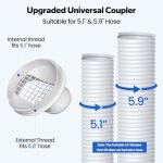 Cestluck Universal Sliding Door AC Vent Kit