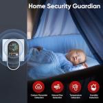 NICGOL 4 in 1 Upgraded Natural Gas Leak Detector and Carbon Monoxide Detectors, Dual Sensor Gas Leak Detector & Carbon Monoxide Detectors Plug in (Temperature & Humidity) for Home, RV (Black)