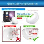 UpBright 24V AC/DC Adapter Compatible with Philips Hue Go 798835 800136 71460 60 7146060C6 HueGo LED Light HF12 HF18 HF24 S018QU2400075 S018QU2400050 S012BSM2400050 24VDC 6W 12W Power Supply Charger