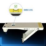 DuctlessAire DA-80 Wall Mount Support Bracket - Heavy Duty Air Conditioner Support Brackets - Air Conditioner Window Unit, Mini Split, HVAC Brackets - Outdoor Wall Mounted Window AC Bracket (80 lbs)