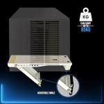 DuctlessAire DA-80 Wall Mount Support Bracket - Heavy Duty Air Conditioner Support Brackets - Air Conditioner Window Unit, Mini Split, HVAC Brackets - Outdoor Wall Mounted Window AC Bracket (80 lbs)