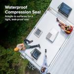 Camco 14-Inch x 14-Inch Camper Roof A/C Gasket Kit - Features a Waterproof Compression Seal, Self-Adhesive Picture Frame Gasket, and Self-Adhesive Leveling Pads (25071)