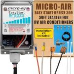 MICRO-AIR EasyStart Breeze 399 - Soft Starter for RV Air Conditioners - Starter Compressor Unit for Travel Trailers - Soft Start for 120V RV A/C Motors - Compact Design, Breeze w/Installation Kit