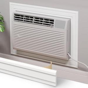 Flehomo Through The Wall AC Trim, Adhesive Trim for Through The Wall Air Conditioner Units, Foam Sealer Gap Trim, Windproof & Nice Appearance