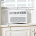 Keystone 8,000 BTU Window Mounted Inverter Air Conditioner with Quiet, High Efficiency Operation and Remote, Window AC Unit for Apartment, Living Room, Bathroom, Small/Medium Rooms up to 350-Sq. Ft.