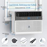 Window Air Conditioner,6000 BTU U-Shaped & Air Conditioner Window Unit,Window Ac - Ultra Quiet, Energy Efficient, Cools Up To 350 Sq.Ft.-App Control,6 Modes,Sleep Mode,For Bedroom,Office,Room