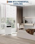 14000 BTU Room Air Conditioners with Remote Control, 3-In-1 Free Portable AC Unit with Fan & Dehumidifier, Cools Room Up to 700 Sq.Ft, Smart/Sleep Mode,3 Speed,Auto Swing,24H Timer