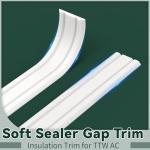 Flehomo Through The Wall AC Trim, Adhesive Trim for Through The Wall Air Conditioner Units, Foam Sealer Gap Trim, Windproof & Nice Appearance