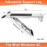 CAT SO RICH Window Air Conditioner Bracket, Universal AC Support Brackets, Heavy Duty Support Up to 165lbs