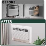 Flehomo Through The Wall AC Trim, Adhesive Trim for Through The Wall Air Conditioner Units, Foam Sealer Gap Trim, Windproof & Nice Appearance