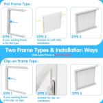 Air Jade Window Air Conditioner Side Panels, Extendable Up to 17" H x 15" W, Extra Wide AC Side Panels for 5,000 to 14,000 Btu Window AC Units, Pack of 2