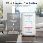 ZAFRO Inverter Portable Air Conditioners, 16000 BTU (12000 BTU SACC) Smart Portable AC Unit with Dual Hose/Ultra Quiet(42dB)/Drainage-free Cooling/24Hrs Timer/APP/Remote for Multi-Scenario Use